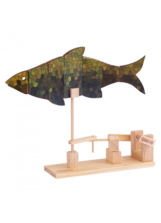 Fish Kit  Mechanical Wooden Model Kits For Kids & Adults